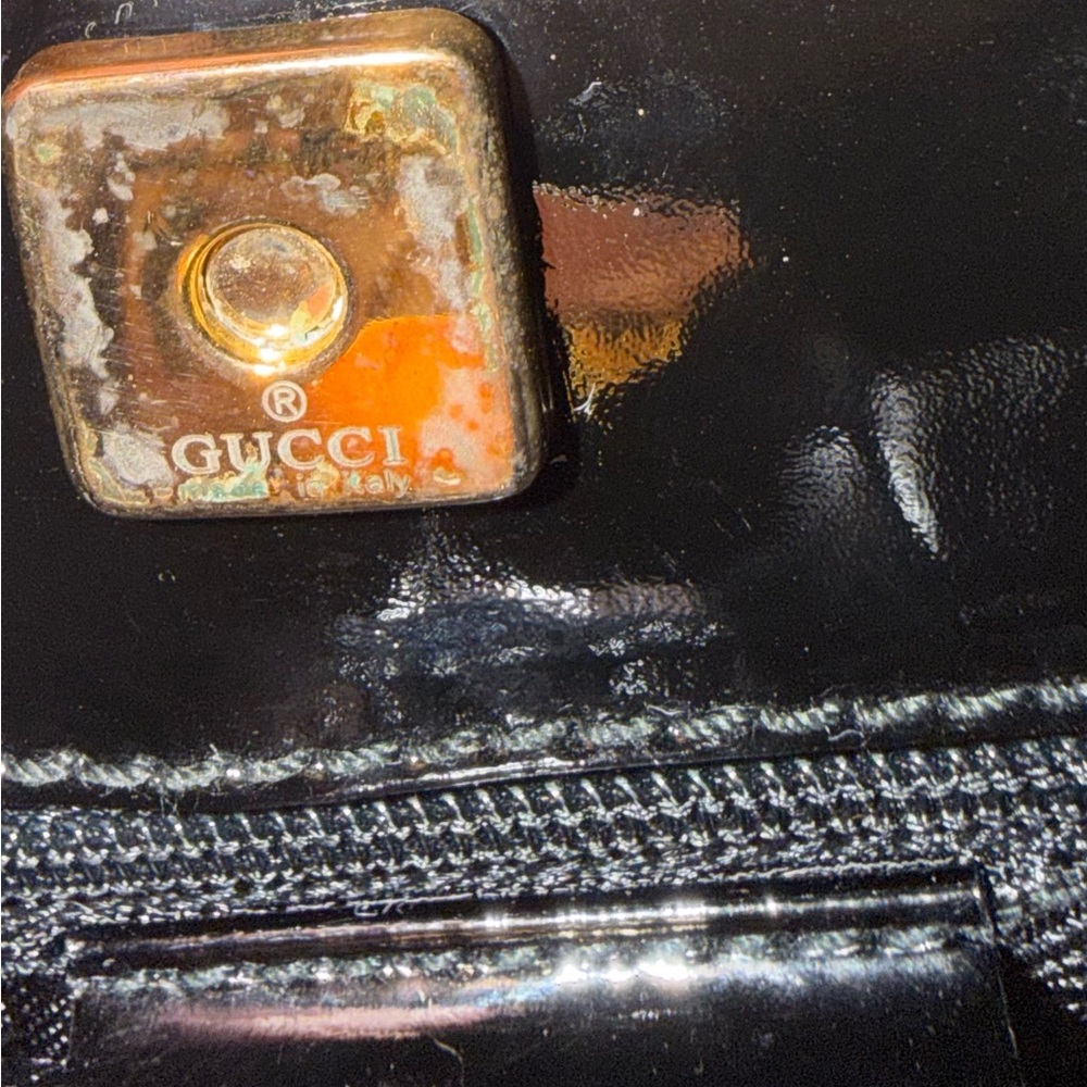 Gucci Black and Cream Shoulder Bag - Picture 4 of 10